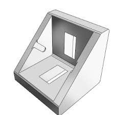 Bracket 30, Die Cast Aluminium, Profile 30, Slot 8
