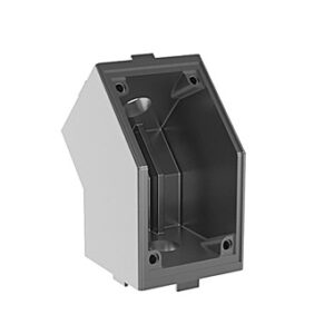 Angle Connector 45, 45°, Die-cast Aluminum, Cover caps: Nylon, incl. assembly set