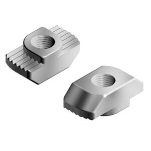 T Nut, Steel, Slot 10, M4, Paq. 100 piezas
