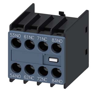 3RH2911-1GA22 Bloq. Contac. Aux. , 2Na+2Nc Circuitos: 1Na, 1Nc, 1Nc 1Na, Para Contactores Aux. Tamano S00, Bornes De Tornillo Din En 50011