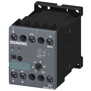 3RP2025-1AQ30 Solid-State Time-Delay Relay On-Delay 1 Changeover Contact Ac/Dc 24V, Ac 100 To 127V 0.05 S To 100H Width 45Mm Screw Terminals