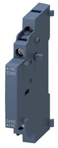 3RV2901-1A Bloq. C. Aux. Montable Lateral. 1Na+1Nc, Bornes De Tornillo, Para Interruptores, Tam. S00/S0