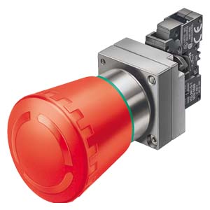 3SB36011HA20 Botón Hongo 40 Mm Emerg. Reten Pos 1Na+1Nc