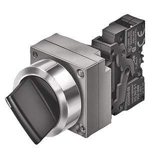 3SB36012KA11 Perilla Selector 2 Posiciones, Retención  1Na + 1Nc