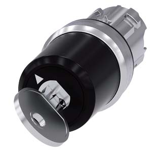 Interruptor De Llave Ces, 22Mm, Redondo, Metal, Brillante, No. De Cerradura Ssg10, Con 2 Llaves, 2 Posiciones