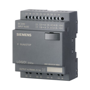 6ED10522CC010BA6 Logo! 24Co, Logic Module,Without Display,Pu/I/O: 24V/24V/24V Trans.,8 Di (4Ai)/4 Do; Mem 200 Blocksreal Time Clock,Expandable With Extra Modules