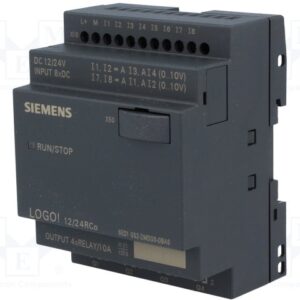 6ED10522MD000BA6 Logo! 12/24Rco, Logic Module Pu/I/O: 12/24V Dc/Relay, 8 Di (4Ai)/4 Do; W/O Display, Memory 200 Blocks, Expandable With Extra Modules