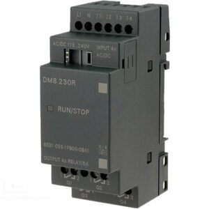 6ED10551FB000BA1 Logo! Dm8 230R Mod.Ampliacion, Al/E/S: 230V/230V/Rele, 2 Mod, 4 Ed/ 4 Sd