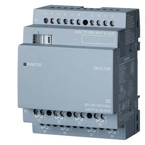 6ED10551FB100BA2 Logo! Dm16 230R, Exp. Module, Pu/I/O: 230V/230V/Relais, 4Te, 8 Di/8 Do For Logo! 8