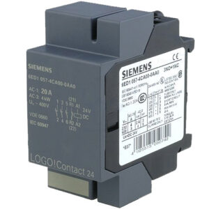 6ED10574CA000AA0 Logo! Contact 24 Modulo P/ Conmutar Direct. Consumidores Ohmicos Hasta 20A Y Motores Hasta 4 Kw 24V Dc, 3 Na + 1 Nc Ean: 4025515050742