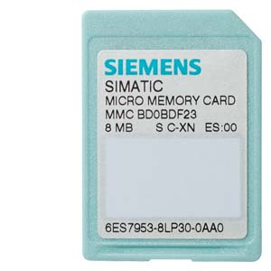 6ES79538LL310AA0 Simatic S7, Micro Memory Card P. S7-300/C7/Et 200, 3,3 V Nflash, 2 Mbytes