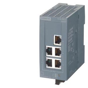 6GK50050BA001AB2 Scalance Xb005 Unmanaged Industrial Ethernet Switch Para 10/100Mbit/S; Con 5 X 10/100Mbit/S Twisted Pair- Ports Con  Hembras Rj45; Para Construir Pequenas Estructuras En Estrella Y Linea Led Diagnostico, Ip20, Fuente De Alimentacion 24V D