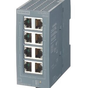 6GK50080BA001AB2 Scalance Xb008Unmanaged Industrial Ethernetswitch For 10/100Mbit/S; With8 X 10/100Mbit/S Twisted Pair-Ports With  Rj45-Sockets;For Configuring Small Star-And Line Topographies;Led-Diagnosis, Ip20,24 V Dc Power Supply,Incl. Manual