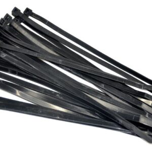 corbata 250X3.6MM color negro (100 PZ)